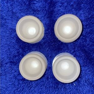 New crate and barrel acorn candle holder set of four